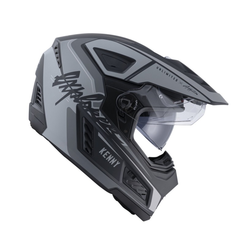WYPRZEDAŻ KENNY RACING KASK DUAL ADVENTURE MODEL EXPLORER BLACK KOLOR CZARNY ROZMIAR L ( 59 - 60 CM )