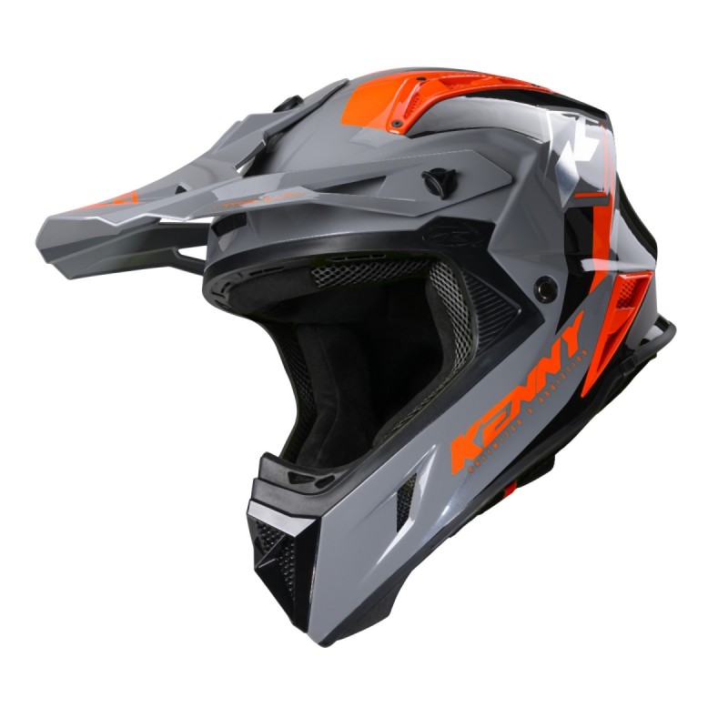 KENNY RACING WYPRZEDAŻ KASK CROSS/ENDURO MODEL TITANIUM MIPS GREY/ORANGE KOLOR SZARY/POMARAŃCZOWY/CZARNY ROZMIAR S ( 55 - 56 CM )