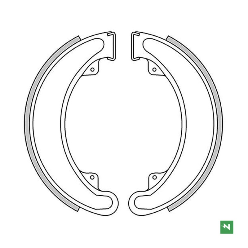 NEWFREN SZCZĘKI HAMULCOWE HONDA CB 250/360/400 '73-79, ATC 250 '85-88, TRX 250/300 '85-00 TYŁ (160X30MM) (1)