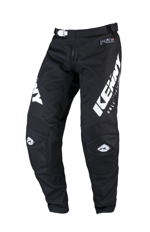 KENNY RACING SPODNIE CROSS/ENDURO MODEL TRACK RAW KID/JUNIOR BLACK KOLOR CZARNY/BIAŁY ROZMIAR 22 (1)