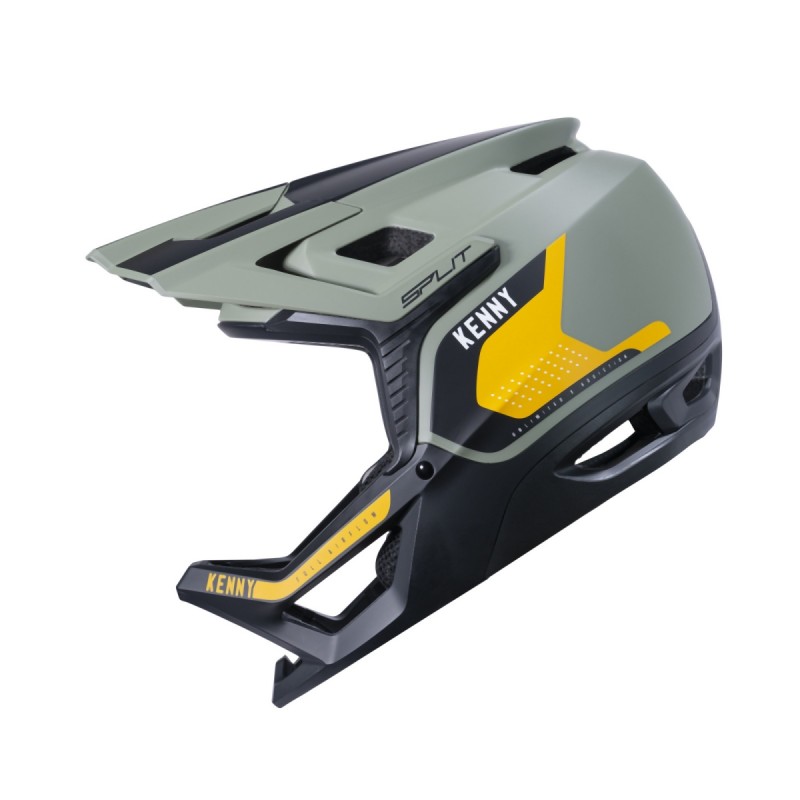 KENNY RACING WYPRZEDAŻ KASK ROWEROWY MTB MODEL SPLIT GRAPHIC DARK GREEN KOLOR NIEBIESKI/ZIELONY/ŻÓŁTY ROZMIAR L ( 59 - 60 CM ) (1)