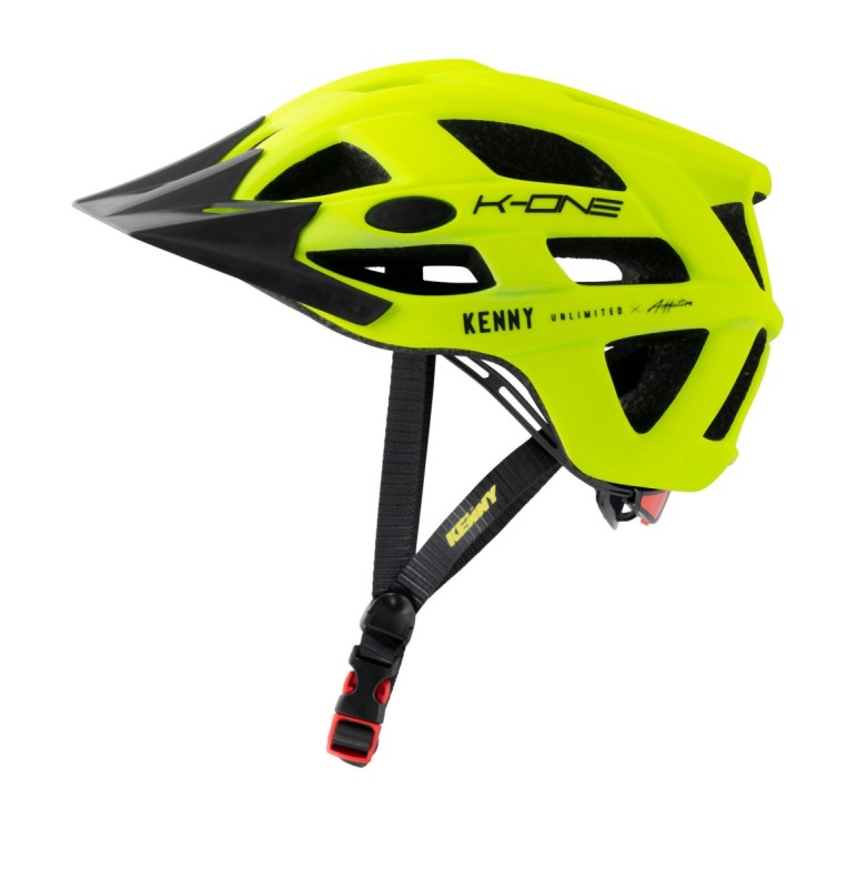 KENNY RACING KASK ROWEROWY MTB MODEL K-ONE NEON YELLOW KOLOR ŻÓŁTY FLUO/CZARNY ROZMIAR S/M (1)