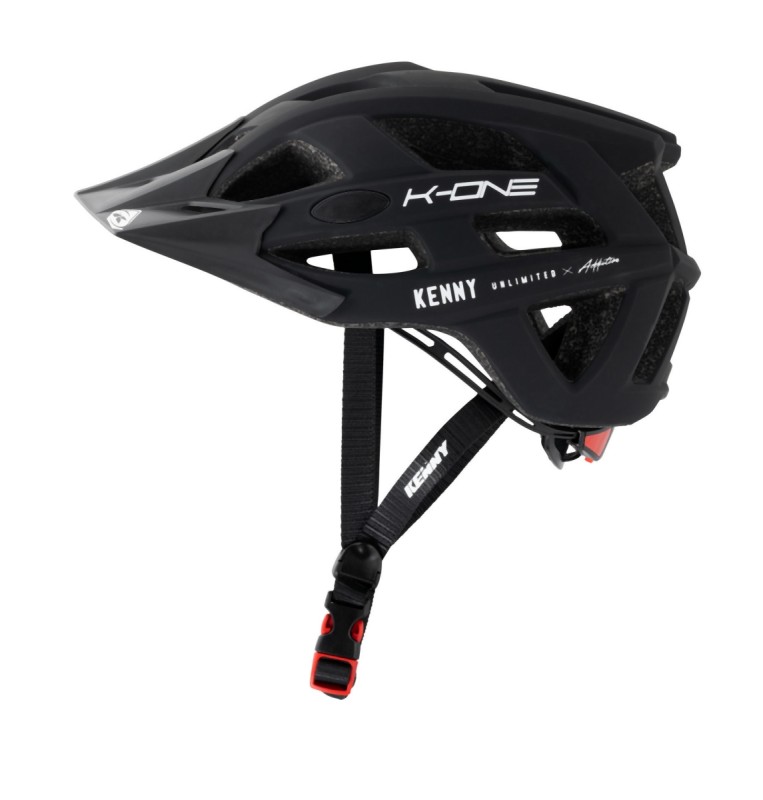 KENNY RACING KASK ROWEROWY MTB MODEL K-ONE BLACK KOLOR CZARNY/BIAŁY ROZMIAR L/XL (1)