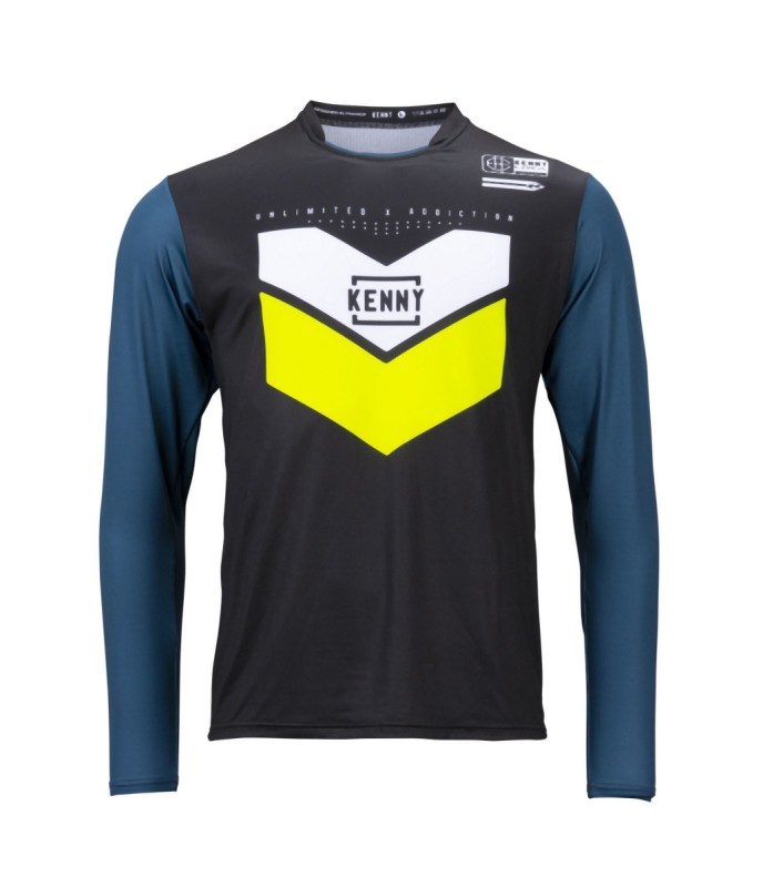 KENNY RACING KOSZULKA ROWEROWA MTB MODEL PROLIGHT LIME/BLACK KOLOR CZARNY/NIEBIESKI/ŻÓŁTY/BIAŁY ROZMIAR L (1)
