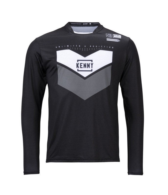 KENNY RACING KOSZULKA ROWEROWA MTB MODEL PROLIGHT BLACK/GREY KOLOR CZARNY/SZARY/BIAŁY ROZMIAR M (1)