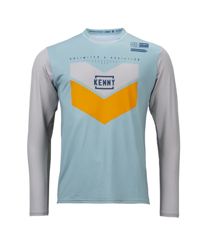 KENNY RACING KOSZULKA ROWEROWA MTB MODEL PROLIGHT KAKI KOLOR SZARY/NIEBIESKI ROZMIAR L (1)