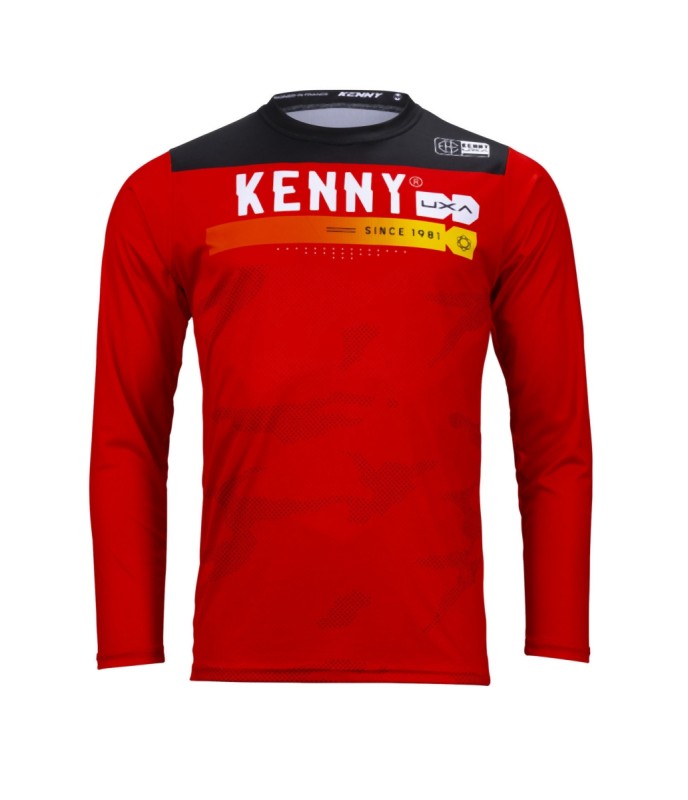 KENNY RACING KOSZULKA ROWEROWA MTB MODEL ELITE CAMO RED KOLOR CZERWONY/CZARNY/BIAŁY ROZMIAR S (1)