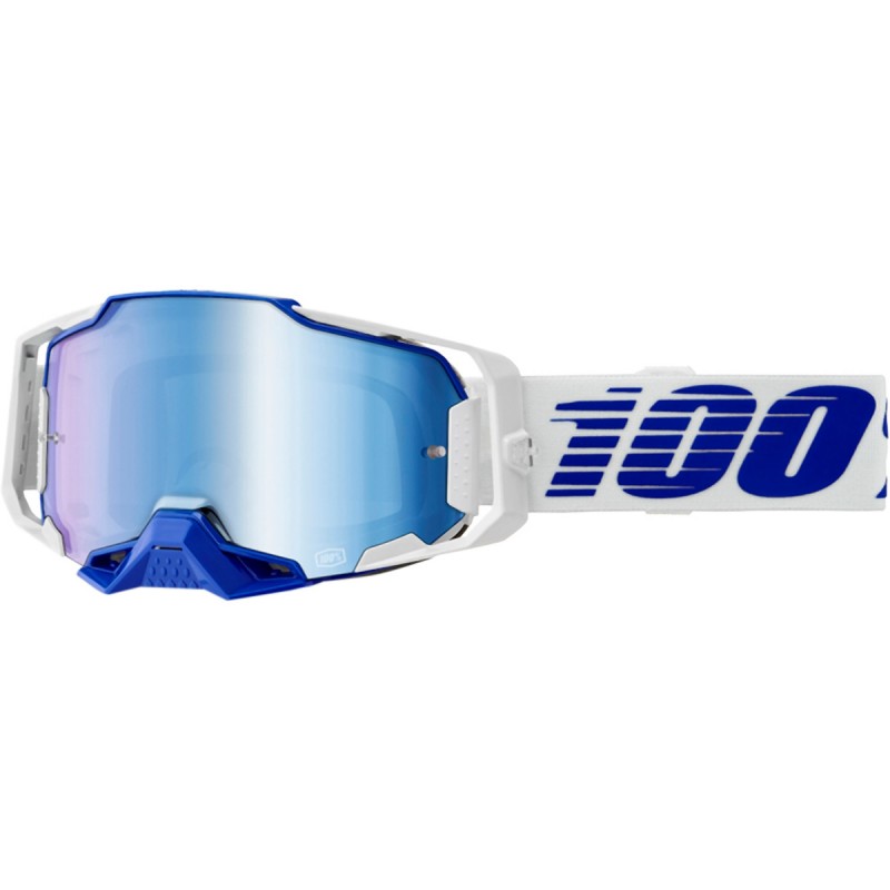 100 PROCENT GOGLE ARMEGA BLUE - MIRROR BLUE LENS - KOLOR NIEBIESKI/BIAŁY SZYBKA NIEBIESKIE LUSTRO (1)