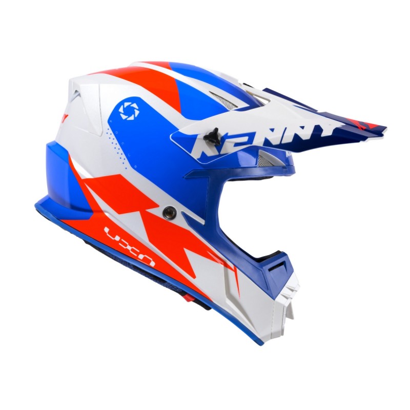 KENNY RACING KASK CROSS/ENDURO MODEL TRACK KID/JUNIOR PATRIOT KOLOR NIEBIESKI/BIAŁY/CZERWONY ROZMIAR L ( 51 - 52 CM )