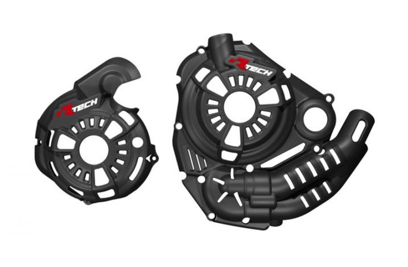 RACETECH (RTECH) 2024/07 BOCZNE OSŁONY SILNIKA Z TECHNOPOLIMERU KOMPLET T7 REVOLUTION YAMAHA TENERE 700 '19-'24 KOLOR BLACK