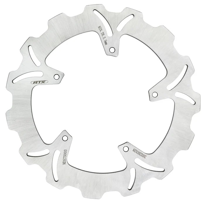 MTX PARTS TARCZA HAMULCOWA PRZÓD / TYŁ PIAGGIO BEVERLY 200 / 500 '02-'06, 250 '04-'07, E3 125 '01-'10 (260X125X4) (5X6,25) (WAVE) (1)