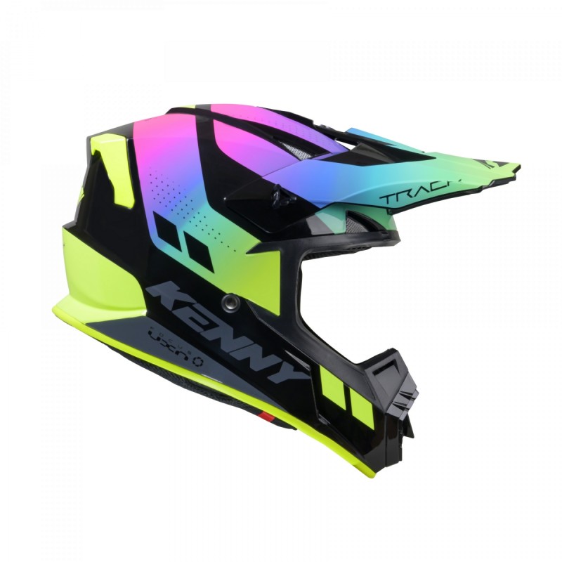 KENNY RACING KASK CROSS/ENDURO MODEL TRACK GRAPHIC NEON KOLOR CZARNY/ZIELONY/RÓŻOWY ROZMIAR XL ( 61 - 62 CM )
