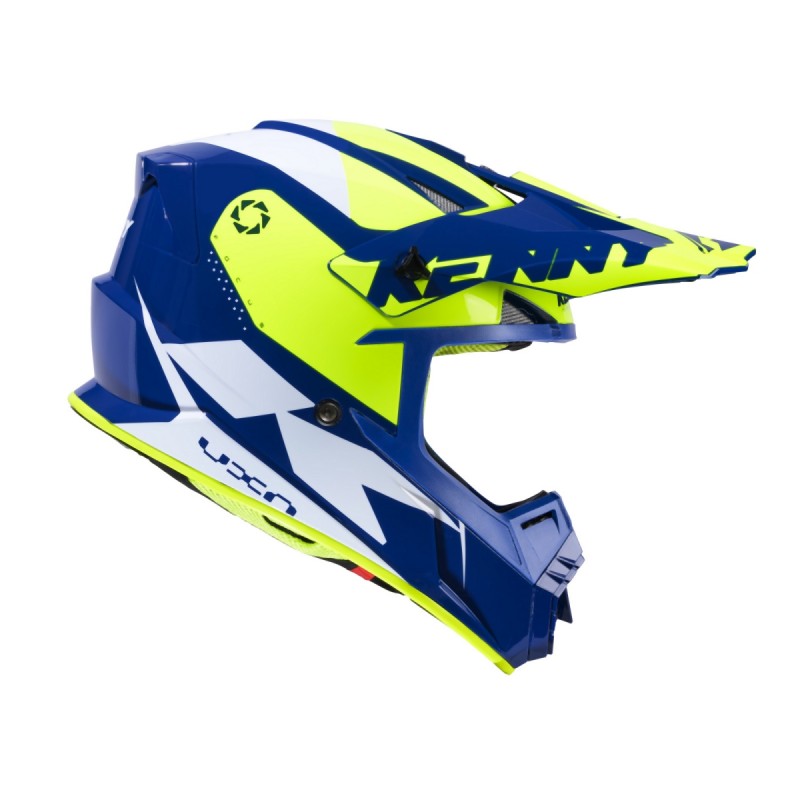 KENNY RACING KASK CROSS/ENDURO MODEL TRACK KID/JUNIOR GRAPHIC NAVY KOLOR NIEBIESKI/BIAŁY/ŻÓŁTY FLUO ROZMIAR M ( 49 - 50 CM )