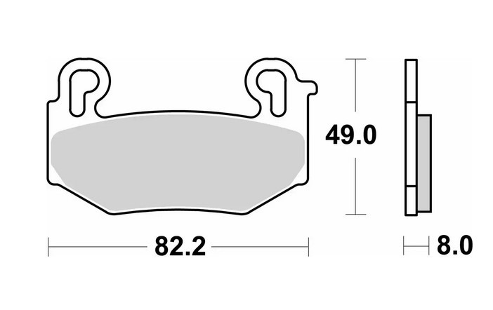 SBS KLOCKI HAMULCOWE KH779 STREET PERFORMANCE (EXCEL) SINTER KOLOR ZŁOTY PASUJE DO: BMW R 1300 GS '24-, R 1300GS TRIPLE BLACK '24- , R 1300GS TROPHY '24- PRZÓD (1)