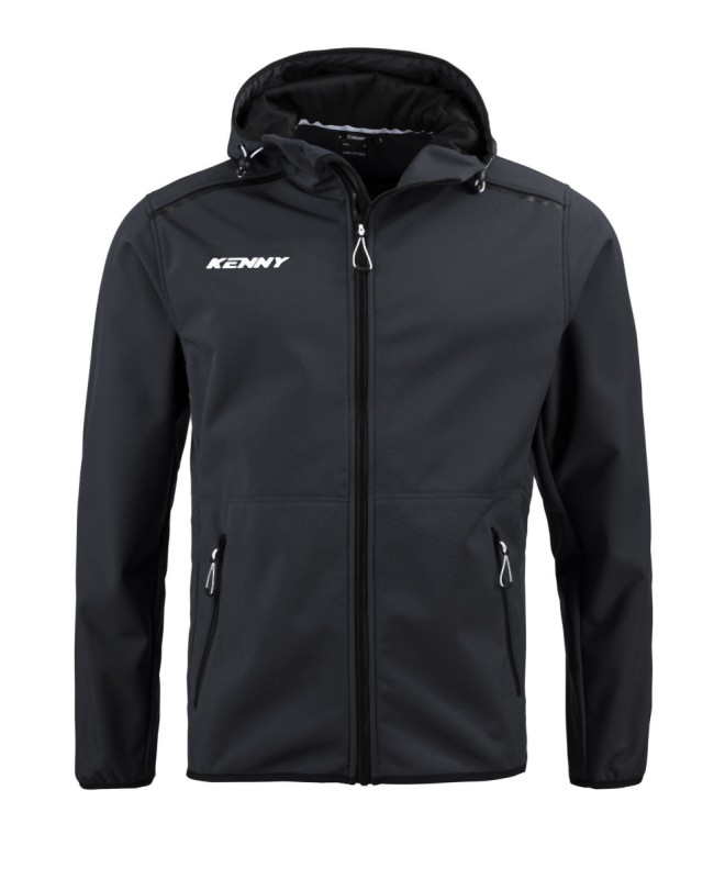 KENNY RACING KURTKA PRZECIWDESZCZOWA SOFTSHELL MODEL CORE BLACK KOLOR CZARNY ROZMIAR XL