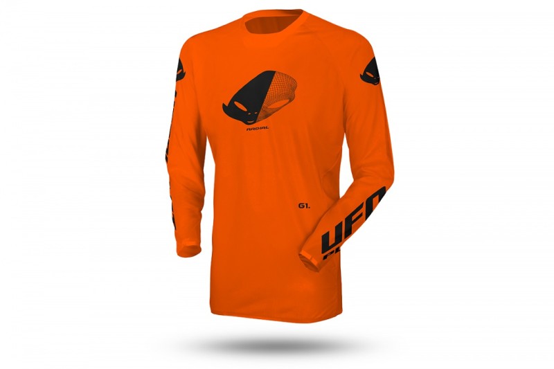 UFO 2024/09 KOSZULKA SLIM RADIAL CROSS KOLOR POMARAŃCZOWY FLUO ROZMIAR L - KOLEKCJA 2025
