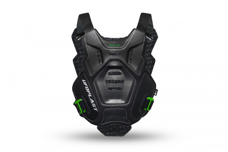 UFO 2024/09 OSŁONA KLATKI PIERSIOWEJ (ZBROJA) CHEST PROTECTOR FIBER FLEX (MTB / E-BIKE) KOLOR CZARNY - KOLEKCJA 2025