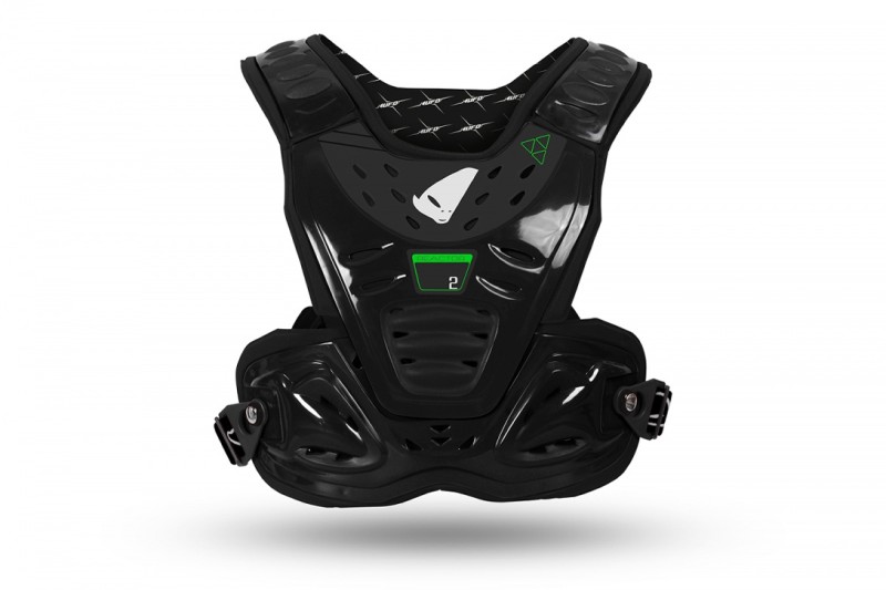 UFO 2024/09 OSŁONA KLATKI PIERSIOWEJ (ZBROJA) CHEST PROTECTOR REACTOR DZIECIĘCA / JUNIOR / KID KOLOR CZARNY (CE LEVEL 2) - KOLEKCJA 2024