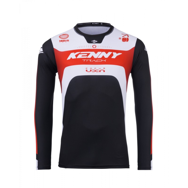 KENNY RACING KOSZULKA CROSS/ENDURO MODEL TRACK FOCUS RED KOLOR CZARNY/BIAŁY/CZERWONY ROZMIAR XXXL