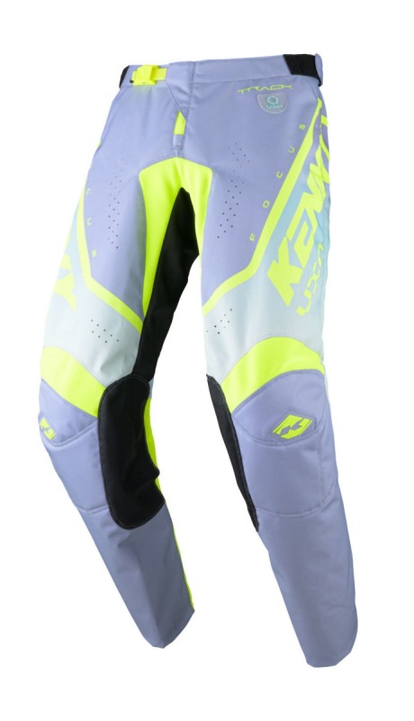 KENNY RACING SPODNIE CROSS/ENDURO MODEL TRACK FOCUS KID/JUNIOR ACID KOLOR SZARY/ŻÓŁTY FLUO ROZMIAR 22