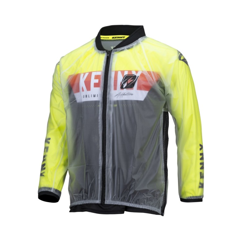 KENNY RACING KURTKA PRZECIWDESZCZOWA KID / JUNIOR / DZIECIĘCA KOLOR TRANSPARENTNY/CZARNY ROZMIAR 8/10