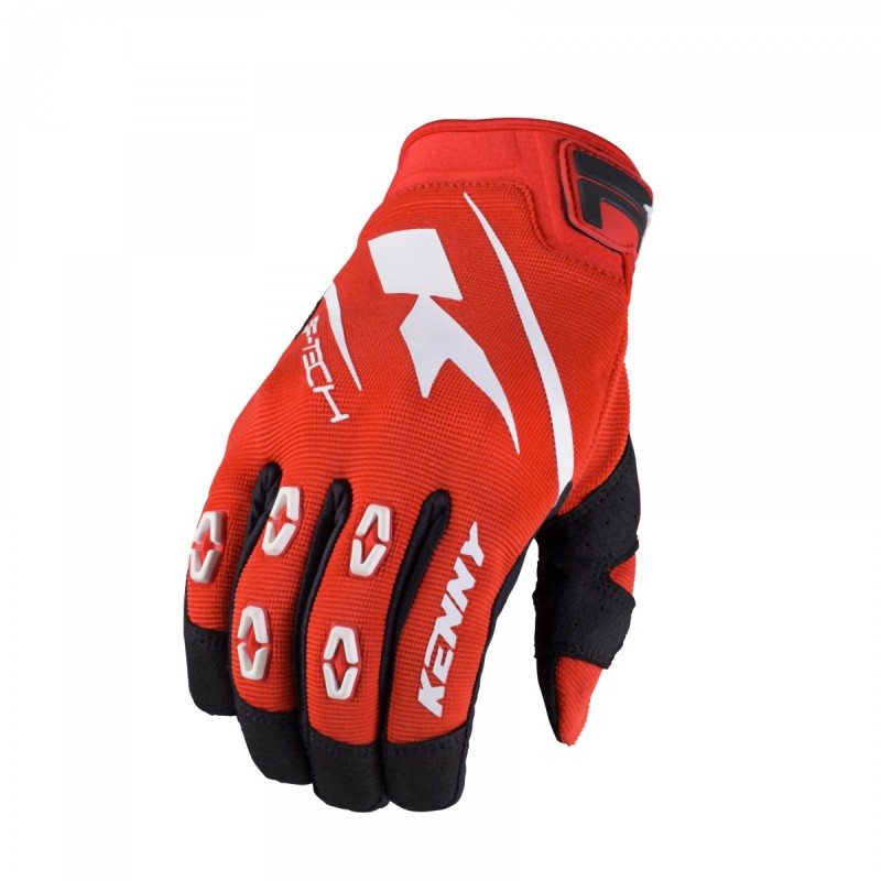KENNY RACING RĘKAWICE CROSS/ENDURO MODEL SF-TECH RED KOLOR CZERWONY/BIAŁY/CZARNY ROZMIAR S