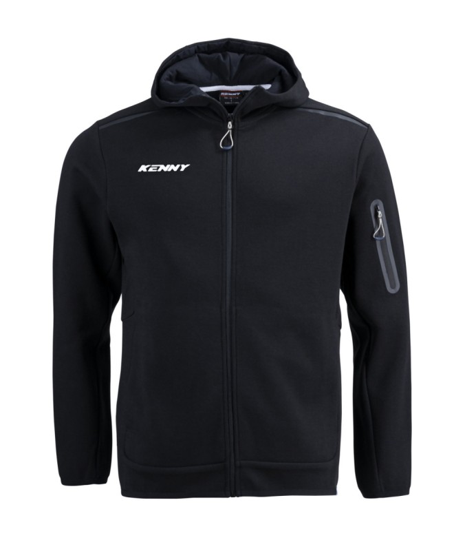 KENNY RACING BLUZA Z KAPTUREM MODEL CORE BLACK KOLOR CZARNY ROZMIAR XL