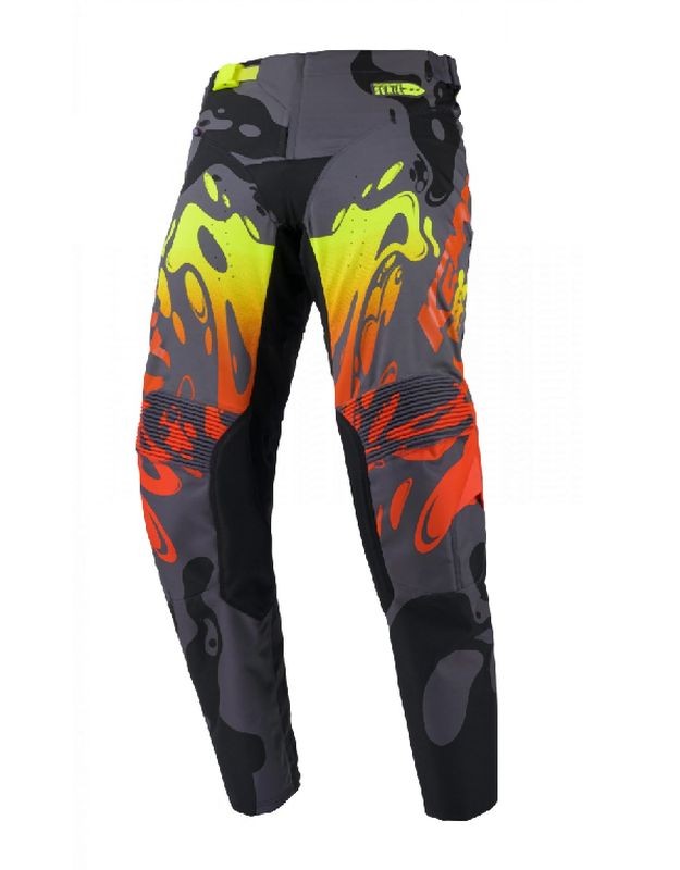 KENNY RACING SPODNIE CROSS/ENDURO MODEL PERFORMANCE STEEL KOLOR SZARY/CZARNY/CZERWONY/ŻÓŁTY ROZMIAR 38 (1)