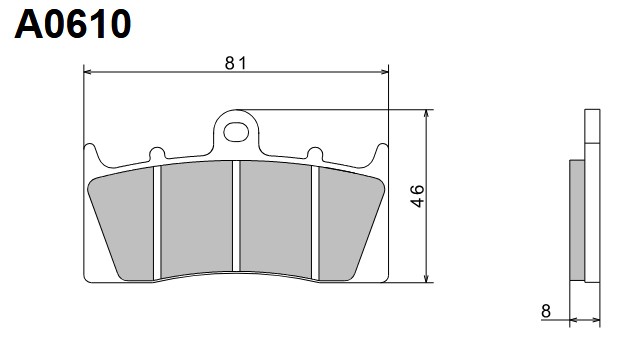 NISSIN 2024/10 KLOCKI HAMULCOWE KH613 PREMIUM SEMI-METALLIC (SPIEK METALICZNY) (ECE R90) (MADE IN JAPAN) (2P-268NS) (1)