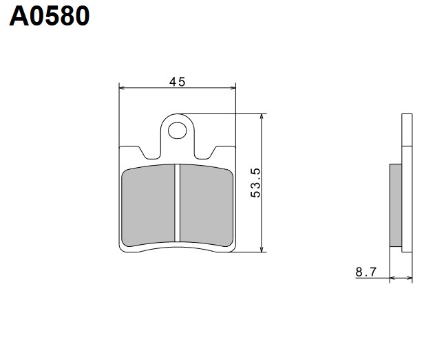 NISSIN 2024/10 KLOCKI HAMULCOWE KH283 PREMIUM SEMI-METALLIC (SPIEK METALICZNY) (ECE R90) (MADE IN JAPAN) (2P-265NS) (1)