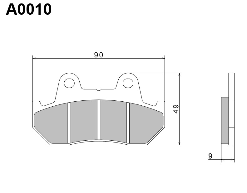 NISSIN 2024/10 KLOCKI HAMULCOWE KH69/2 PREMIUM SEMI-METALLIC (SPIEK METALICZNY) (ECE R90) (MADE IN JAPAN) (2P-242NS) (1)