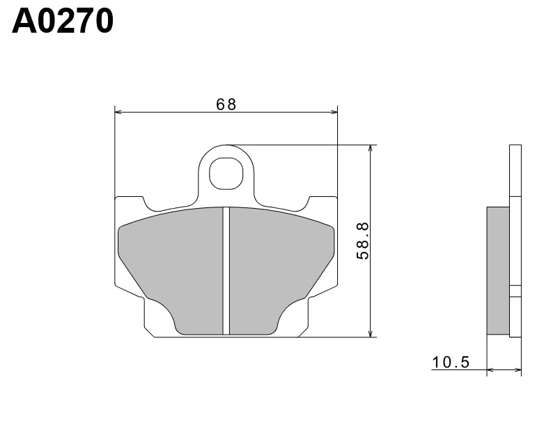 NISSIN 2024/10 KLOCKI HAMULCOWE KH81 PREMIUM SEMI-METALLIC (SPIEK METALICZNY) (ECE R90) (MADE IN JAPAN) (2P-230GS) (1)