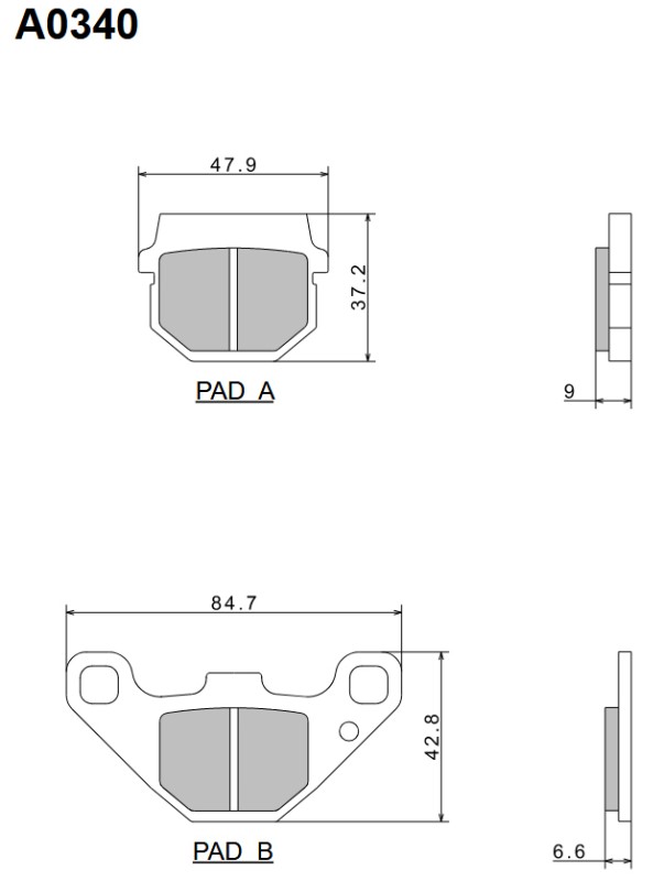 NISSIN 2024/10 KLOCKI HAMULCOWE KH83 PREMIUM SEMI-METALLIC (SPIEK METALICZNY) (ECE R90) (MADE IN JAPAN) (2P-237NS) (1)