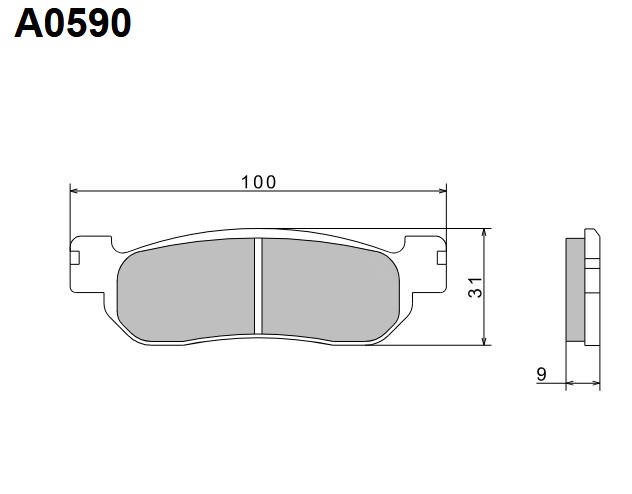 NISSIN 2024/10 KLOCKI HAMULCOWE KH275 PREMIUM SEMI-METALLIC (SPIEK METALICZNY) (ECE R90) (MADE IN JAPAN) (2P-266NS)