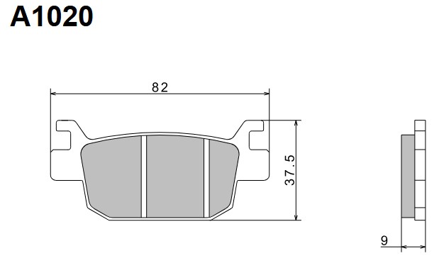 NISSIN 2024/10 KLOCKI HAMULCOWE KH415 PREMIUM SEMI-METALLIC (SPIEK METALICZNY) (ECE R90) (MADE IN JAPAN) (2P-334NS) (1)