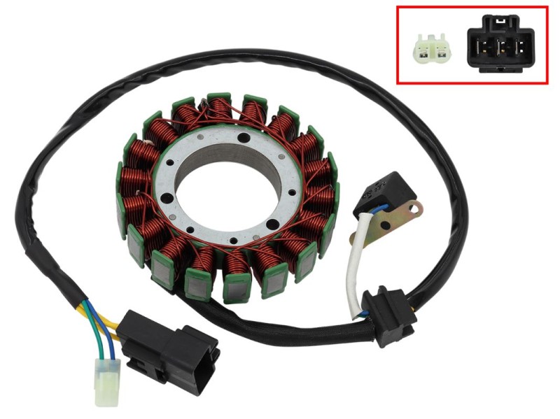 BRONCO 2024/10 UZWOJENIE ALTERNATORA STATOR CF MOTO CFORCE 500 '07-'16, CFORCE 600 '10-'14, UFORCE 500 (GAŹNIK) '08-'10, UFORCE 600 '11-'15, ZFORCE 600 '12-'15 (OEM: 0180-032000, 0180-032000-0001) (54X114,5X28MM) (AC-01498)