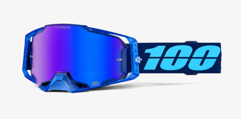 100 PROCENT GOGLE ARMEGA HIPER COUPE - MIRROR BLUE LENS - KOLOR NIEBIESKI SZYBKA NIEBIESKIE LUSTRO (1)