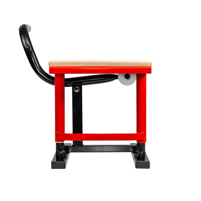 PROMX PRO WOOD STOJAK/PODNOŚNIK/PODSTAWKA POD MOTOCYKL CROSS WYKOŃCZENIE DREWNO KOLOR CZERWONY (SZCZEGÓŁY - PATRZ OPIS DODATKOWY) (1)