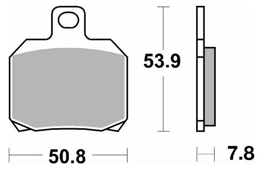 SBS KLOCKI HAMULCOWE KH266 RACING CARBON TECH KOLOR CZARNY PASUJE DO: APRILIA 1000RSV TYŁ (1)