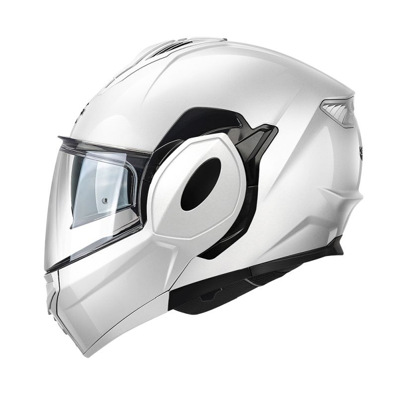 KAPPA 2024/12 KASK KV55 SOLID SZCZĘKOWY MODUŁOWY (FLIP-BACK) Z BLENDĄ KOLOR BIAŁY ROZMIAR 58 / M (HOMOLOGACJA ECE 22R06)