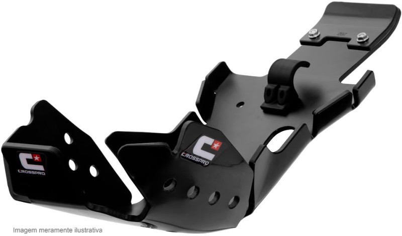 CROSSPRO OSŁONA SILNIKA I ŁĄCZNIKA WAHACZA (PRO-LINK) Z TWORZYWA DTC ENDURO: BETA RR 125 '18-'20 KOLOR CZARNY