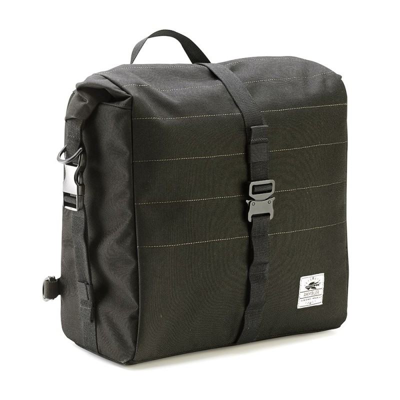 KAPPA 2025/04 TORBA BOCZNA / SAKWA 13L (CAFE RACER RAMBLER) (WYS. 29 X SZER. 29 X GŁ. 16CM) KOLOR CZARNY