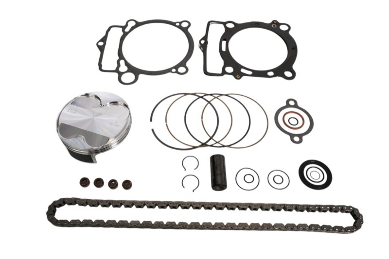 VERTEX ZESTAW NAPRAWCZY GÓRY SILNIKA KTM EXC-F 350 (EXCF350) '20-'23, SX-F 350 (SXF350) '19-'22, HUSQVARNA FE 350 '20-'23, FC 350 '19-'22, GAS GAS EC 350 F '21-'23 (STD. 89.96MM) (14.0:1) (TŁOK, USZCZELKI TOP-END, ŁAŃCUSZEK ROZRZĄDU) (1)