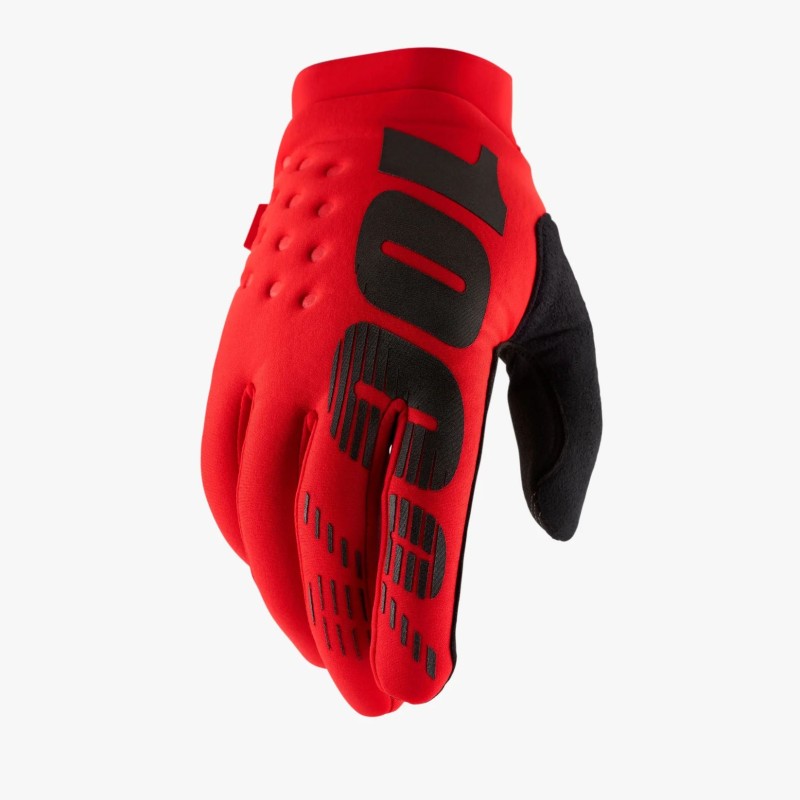 100 PROCENT RĘKAWICE CROSS/ENDURO BRISKER GLOVES RED KOLOR CZERWONY/CZARNY ROZMIAR S