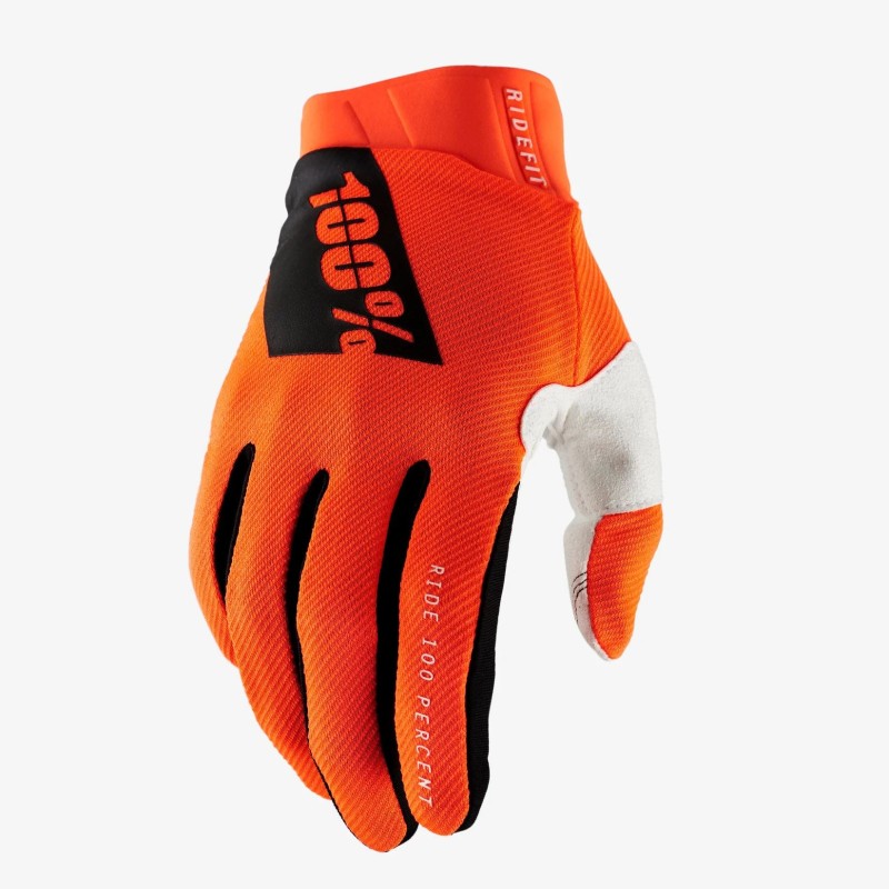 100 PROCENT RĘKAWICE CROSS/ENDURO RIDEFIT FLUO ORANGE KOLOR POMARAŃCZOWY FLUO ROZMIAR L