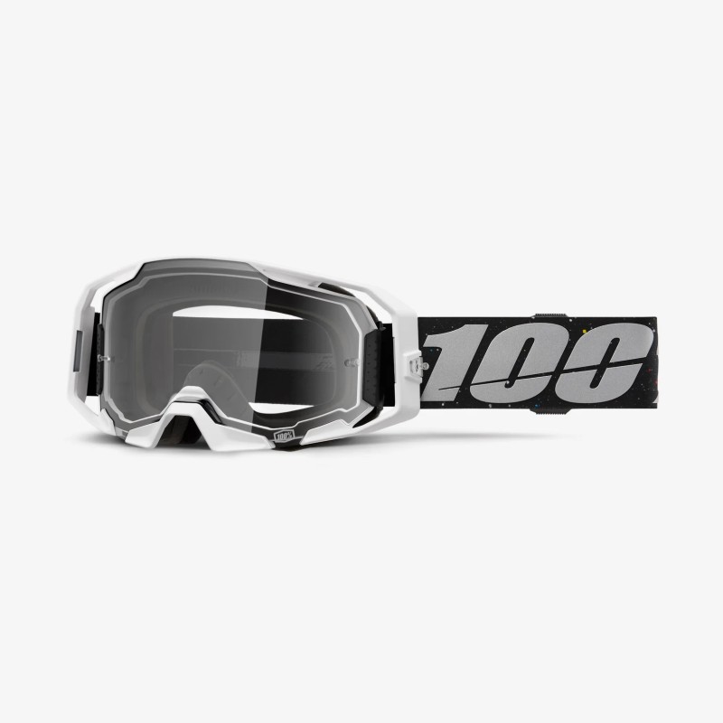 100 PROCENT GOGLE ARMATIC RAPIDRACER - CLEAR LENS - KOLOR SZARY/CZARNY SZYBA PRZEŹROCZYSTA (1)