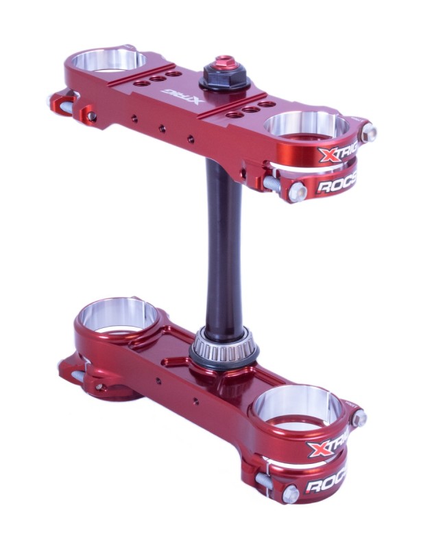 XTRIG PÓŁKI ZAWIESZENIA PRZEDNIEGO ROCS PRO TRIPLE CLAMPS KTM SX/SXF '23-'24, EXC/EXC-F '24; HUSQVARNA TC/FC '23-'24; GAS GAS EC/ECF/MC/MCF '24 (OFFSET 22MM-24MM) KOLOR X-TRIG BROWN
