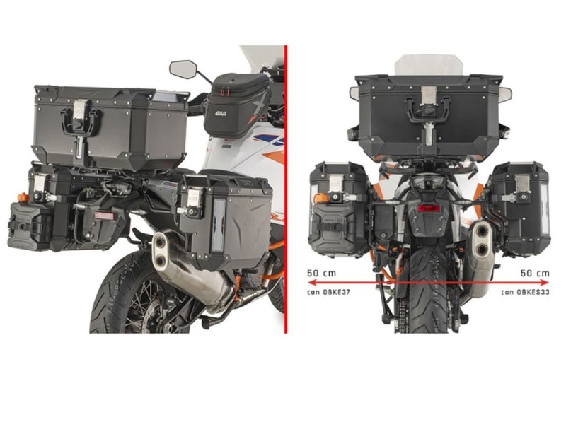 KAPPA 2025/05 STELAŻ KUFRÓW BOCZNYCH MONOKEY CAM SIDE KTM 1290 SUPER ADVENTURE R / S '21-'24 - POD KUFRY KVG K'VOYAGER ALU - PRAWY KVGS33 WCIĘTY
