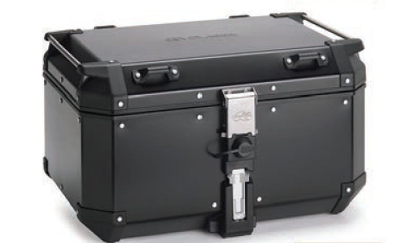 KAPPA 2025/05 KUFER CENTRALNY 58L MONOKEY KVG580B K'VOYAGER ALUMINIOWY KOLOR CZARNY ANODOWANY BLACK LINE