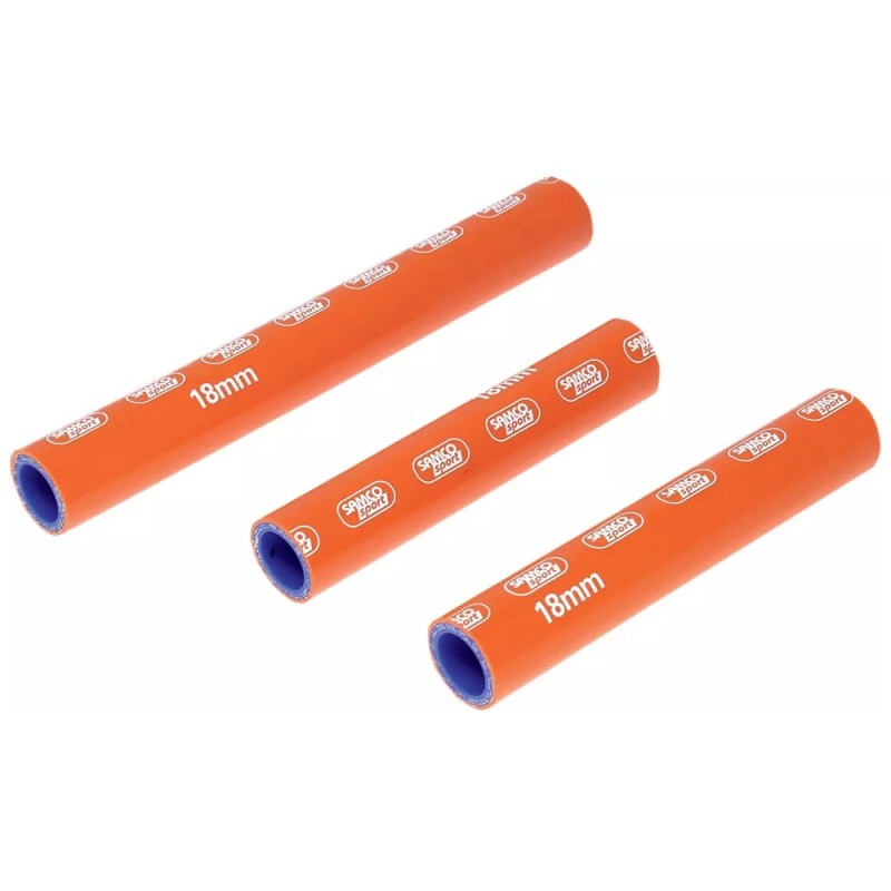 Samco Sport KTM-37-OR Przewody chłodnicze KTM SX250 \'11-16 EXC300 \'12 Husqvarna TC250 \'14-18 kolor pomarańczowy